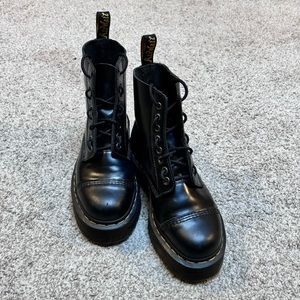 DR MARTENS SINCLAIR PLATFORM ZIP UP BOOTS SZ 8